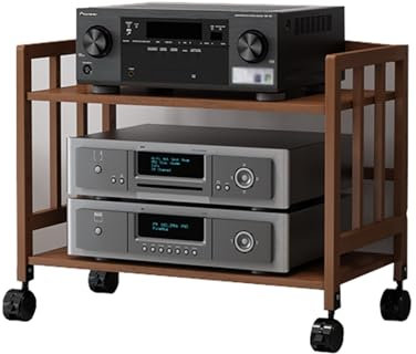 Hifi Rack Hifi Regal Eckregal mit 2 3 4-stufigem AV-Medienständer, robustes Audiokomponenten-Rack-Schrank für DVD-Player/Spielekonsole/TV-Box/WLAN-Router, Hi-Fi-Stereoanlage und(B,53cmx80cm/21inx32in)
