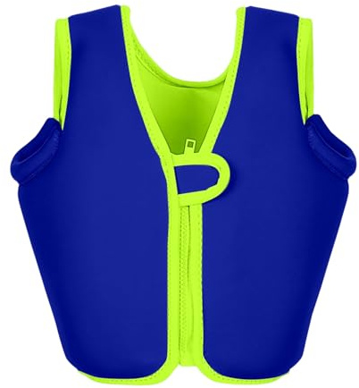 Swim Vest for Kids, Premium Neoprene Swim Vest for Children, Toddlers Swim Buoyancy Aid with Safety Strap and Removable Floats for Boys Girls