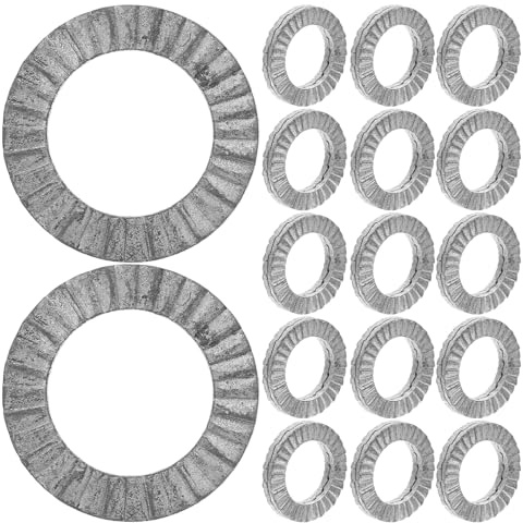 NUOBESTY 30 Rondelles de Blocage Fendues M10 en Acier Manganèse 65Mn, Rondelles Anti-Vibrations Empilables pour Boulons, Assortiment Sécurité 30 Pièces, Fixation Industrielle et Réparation