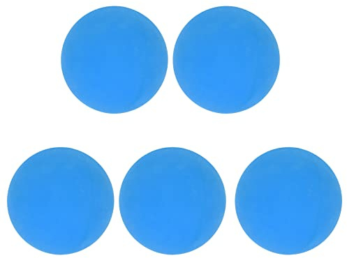 Kukyller Pelota Que Rebota de Agua, 5 Piezas, 6 cm, Pelotas de Goma portátiles Seguras de Alto Rebote, estrés para Manos, Piscinas, Playas (Azul)
