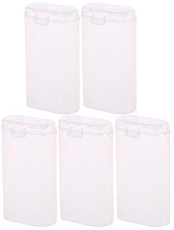 luosh Custodia per Batteria Durevole 5pc 2X18650 Custodia per Batteria 18650 Custodia per Batteria Ricaricabile Power Bank Custodie in plastica