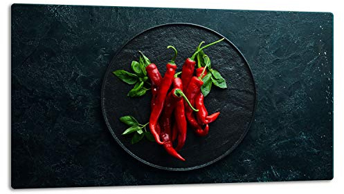 TMK ArtDeko Glasschneidebrett für die Küche 40x30cm – Robust, Hygienisch & Rutschfest – Schneidebrett Glas aus gehärtetem Material – Zusätzliche Arbeitsfläche – Vielseitige Nutzung