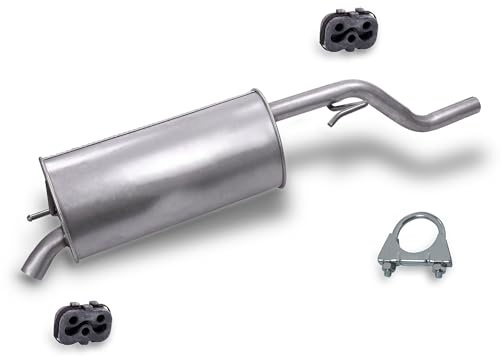 BESTPRICE ATP Auspuff Schalldämpfer Set 1x Endschalldämpfer, mit | Kompatibel mit: OPEL CORSA D
