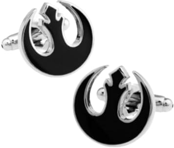 Boutons De Manchette Pour Homme 1 Paire De Boutons De Manchette De Chemise Star Wars Rebels League Noirs Pour Homme