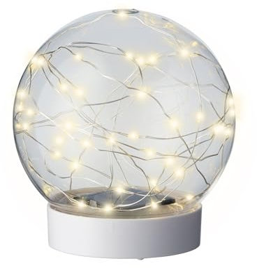 Lámpara solar LED esférica de plástico, 16 x 17 cm, bola solar, lámpara de jardín, lámpara de natación para piscina, estanque de jardín, lámpara solar, decoración de jardín, decoración de piscina,