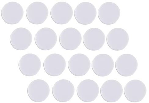 ULTECHNOVO 50 pièces Boîte à Grelots Plastique Blanc pour Jouets Garçon Fille Insert Hochet Sécurisé pour Stimulation Auditive et Réparation Accessoires Doudou