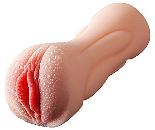 Masturbatore realistico – bocca e – tascabile da 18 cm in silicone/TPE – Giocattolo sessuale per uomini – Struttura interna 3D della vagina con labbra e bocca per il pompino
