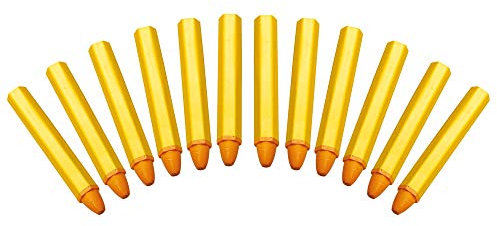 MARCATORI Grassi Gesso GRASSO Giallo 12 Pezzi