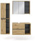 Vicco Badmöbel-Set Artisan-Eiche Viola, bestehend aus Bad Spiegelschrank, Waschbeckenunterschrank, Hochschrank - Mehr Stauraum ohne Bodenfläche zu nutzen