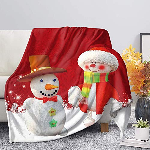 Woisttop, coperta natalizia in flanella per divano, divano, camera da letto, letto, coperta leggera e soffice, ultra accogliente per la casa