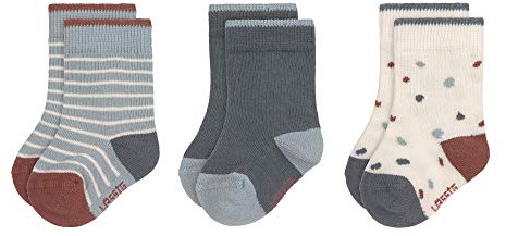 LÄSSIG Unisex Kinder- und Babysocken 3er Set/Tiny Farmer blue Größe 15-18