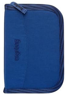 ergobag Hartschalenetui 22er Set, Lyra Buntstifte, Stundenplan, Münzfach, TrollBear Lineal - Dunkelblau, Trollbear - Dunkelblau, one_Size, Bleistift