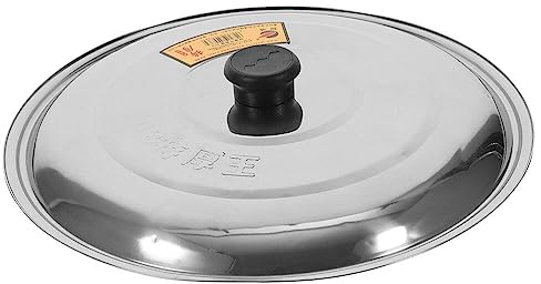 Yardwe Multifunktionaler Edelstahl-Topfdeckel, 40cm, Rund, Spritzschutz, DichtschließEnd, FüR Verschiedene TöPfe, Pfannen Und Eimer