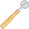 Roulette à pâtes en alliage de zinc avec longue poignée en bois pour raviolis, presse rotative, outils à pizza, pâtisserie, moules à bords cannelés, accessoire de cuisine, gadget de cuisine