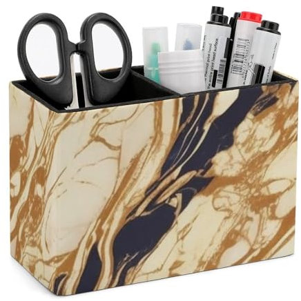 NQLYUT Stifthalter für Schreibtisch, Stiftehalter, Make-up-Pinselhalter, Marmor-Stiftbecher, Schreibtischzubehör, Stift-Organizer, Stiftebecher, Bürobedarf-Organizer
