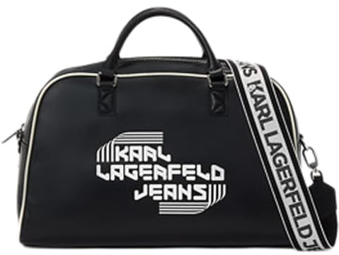 KARL LAGERFELD JEANS Mujer Bowling Large Crossbody Negro One size