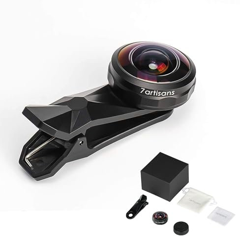 7artisans Obiettivo fisheye compatibile con iPhone 4/iPhone5/iPhone6/iPhone7/iPhone8/iPhoneX