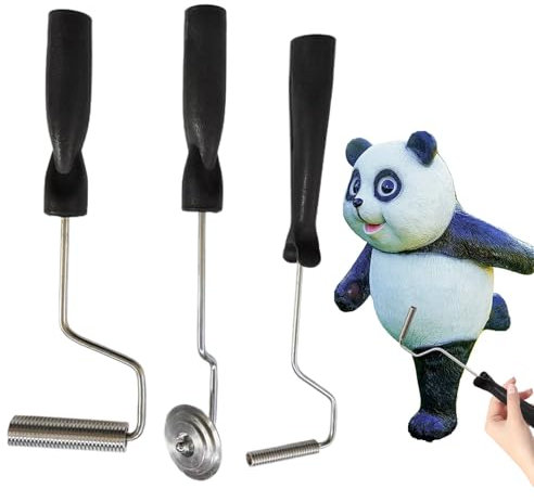 Rodillo Para Laminado - Herramientas Para Rodillos De Fibra De Vidrio, Kit De 3 Rodillos De Laminado De Aleación De Aluminio Para Trabajos Con Resina Y Composites | Juego De Removedor De Burbujas Con