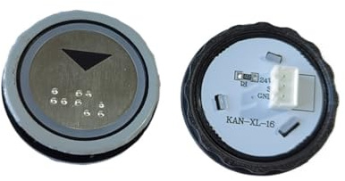 Pulsador de ascensor KAN-KL-16 con luz verde braille
