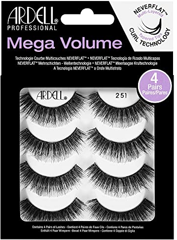 ARDELL 4 Pack Mega Volume 251 Künstliche Wimpern, 25 g