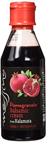 Messino Griechische Granatapfel Balsamico Creme (3 × 250 ml, 750 ml Gesamt) – Intensiv-fruchtiger Geschmack & tiefrote Farbe – Vegan, ohne Zuckerzusatz – ISO 22000:2018 zertifiziert