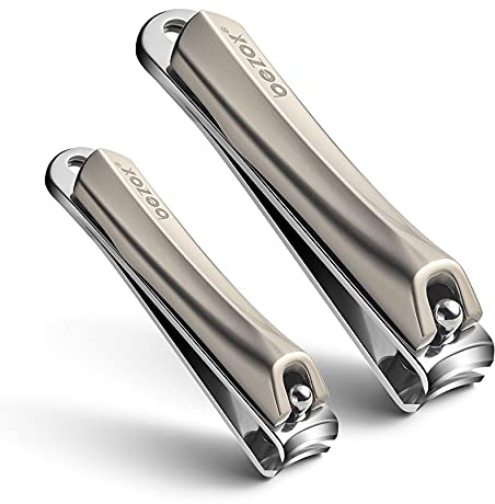 BEZOX Nail Clipper Set – Stainless Steel Ultra Sharp Sturdy Fingernail and Toenail Clipper & Comfortable Ergonomic Nail File - Sharp Nail Cutter Nail Clippers Fit for Seniors, Adult and Kids