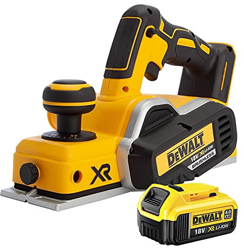 Dewalt DCP580N 18V XR Brushless 82mm Planer with 1 x 4.0Ah DCB182 Battery