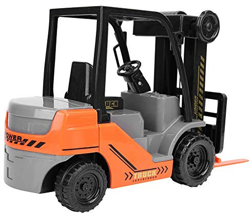 SPYMINNPOO Carrello Elevatore a Forche, Scala 1:12 Carrelli Elevatori per Bambini Giocattolo Modello Inerziale Carrelli Elevatori Giocattolo con Scatola di Pallet Veicolo di