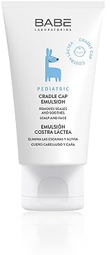 LABORATORIOS BABÉ - Emulsión Costra Láctea 50 ml | Tratamiento Suave y Eficaz para Bebés |Crema Emoliente de Textura Ligera No Grasa que Elimina la Descamación de Manera Respetuosa | Crema de Farmacia