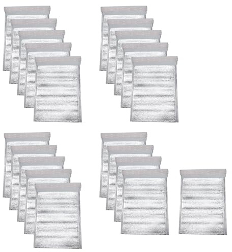 Savagrow 20Pcs Self-Seal Thermal Bubble Mailers 8.5 x 11 Inches Cold Insulated Foil Shipping Bags Waterproof Metallic Bags Food Takeout Bag