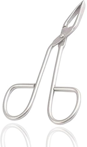 Laja Imports 1Pcs Silver Professional Stainless Steel Scissor Handle Tweezers Shape Tool 'Eyebrow Beauty Nose Hair Clip Tweezer Remover Brow Trimmer For Women Girl for Educational Use
