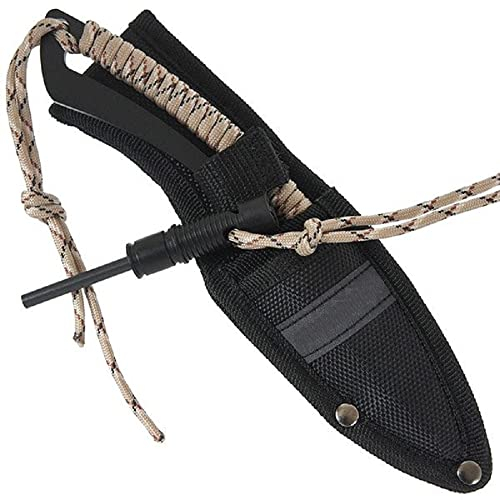 G8DS® Einhandmesser FIELDMASTER Pakkawood satiniet inkl. Etui Jagdmesser und Feuerstarter