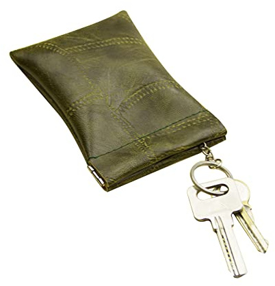 Estuche De Cuero para Llaves,Asudaro Estuche para Llaves De Gran Capacidad CinturóN Anillo Llave Monedero PortáTil Bolsa De Almacenamiento De Monedas Clave con Llavero