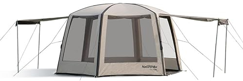 Naturehike Aufblasbares Zelt, Luftschutz, Camping-Pavillon, Event-Unterschlupf, 6–10 Personen, Netztür + PVC-Tür, Gartenpartys und Outdoor-Events, Campingausrüstung