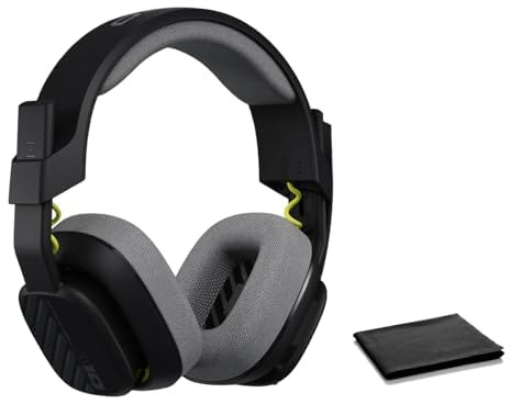 Astro A10 Gaming Headset Gen 2 Wired Headset - Over-Ear Gaming Headphones with Flip-to-Mute Microphone, 32 mm Drivers, for Xbox Series X|S, Xbox One, Nintendo Switch, PC, Mac - Bulk (Black) - W/Cloth