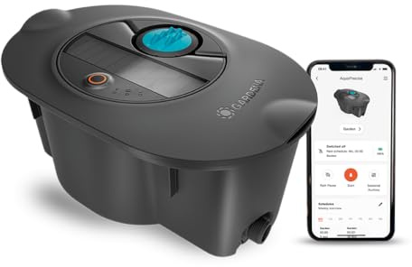 Gardena Sistema di irrigazione a condotta AquaPrecise, risparmio idrico, irrigazione precisa per prati fino a 320 m², controllo Bluetooth, facile installazione (16001-20)