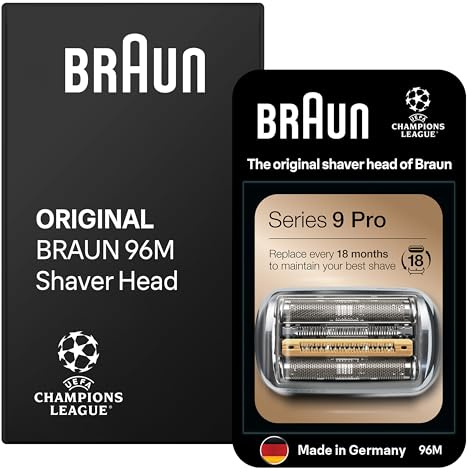 Braun Series 9 PRO+ Electric Shaver Original Replacement Head, Get Back 100% Performance, Compatible with Series 9 Shavers, 96M