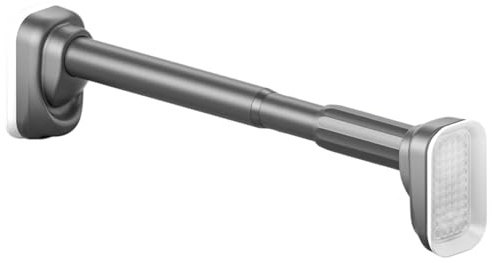 Bastone per tenda a tensione 40500 cm, senza trapano, asta telescopica regolabile, facile da montare, per finestre e armadi, grigio (360450 cm), ideale per la decorazione della casa