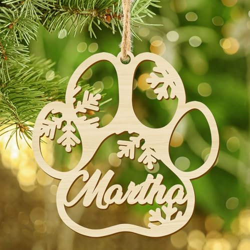 Weihnachtsbaumkugel Holz Name Christbaumschmuck Personalisiert Weihnachtsbaumschmuck Anhänger Ornament mit Wunschname