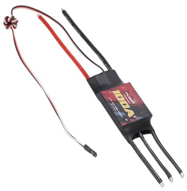 Naroote Drone ESC, Potente Controlador de Velocidad Eléctrico sin Escobillas 100A, Motor de Alto Rendimiento para ala Fija y Cuadricóptero