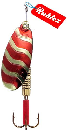 RUBLEX - 5 Cucharillas de Pesca VELTIC-6 OR 12,00 GMS.