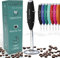 Elementi Milk Frother Handheld - Electric Coffee Frother Whisk - Make Perfect Cappuccinos, Frappes & Lattes - Mini Handheld Milk Whisk & Frappe Mixer (Absolute Black)
