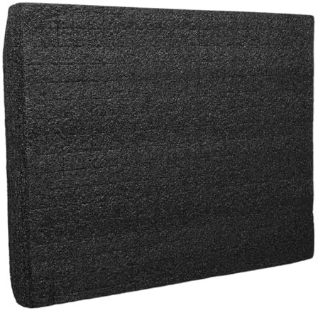 TOBBOMEY Inserto Espuma Epe Antideslizante Para Cajas De Herramientas, Acolchado Grueso 330x250x30mm Negro, Revestimiento Protector Versátil Para Almacenamiento Diario, Pack 1 Unidad