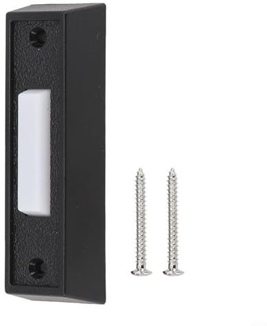 Elegante pulsante per campanello in ABS con illuminazione integrata, perfetta aggiunta all'esterno di qualsiasi casa