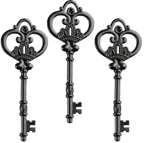 AebDerp 20 Stück Vintage Schlüssel Anhänger Antike Charms Basteln für DIY Schmuckanhänger, Halskette, Schmuckherstellung Deko, Hochzeit Party und Geburtstag Geschenke Projekte