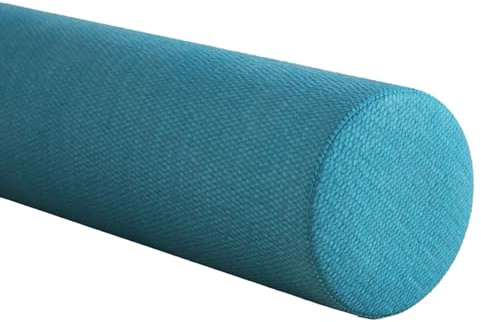 MSNCS Rundes Nackenrolle Zylindrischer Kissen 30/40/50/60/80/90/100 cm Nackenkissen Memory Foam Rollenkissen Lagerungsrolle für Kopf, Nacken,Rückenstütze, Sofakissen，Reisekissen(Blau,20cmx120cm)