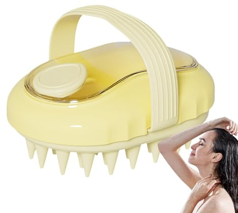 Masajeador De Cuero Cabelludo Masajeador Capilar Para Champú | Herramienta de Masaje y Limpieza Profunda para Cabello Seco y Mojado para en Interiores Hogar Baño y Exterior