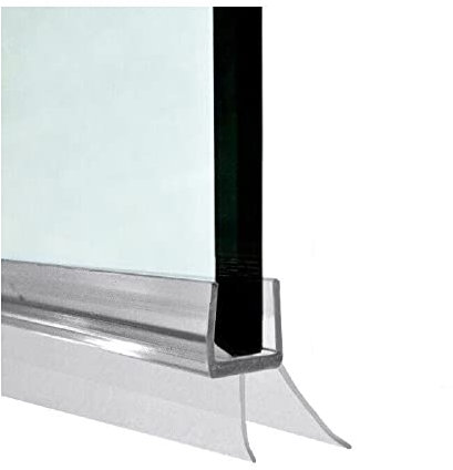 Guarnizione per Box Doccia con Doppia Aletta Morbida e Gocciolatoio per Vetri Spessi 5/6 mm (Lunghezza 200CM)