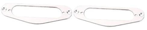 BESTonZON 2stücke Guitar Pickup Stil Gitarren Silberner Humbucker-rahmen Langlebig Und Präzise Gefertigt Zum Austausch Defekter Teile Für Single Coil Pickups