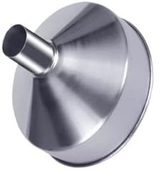 Imbuto con bordo arrotondato arricciato in acciaio inox 304, diametro 25/58/29 cm, imbuto grande for uso domestico for perdite di olio industriale, 1 pz.(29-6.3)